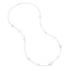 Dower & Hall Women's Long Baroque Pearl & Pebble Necklace In Silver In Silver