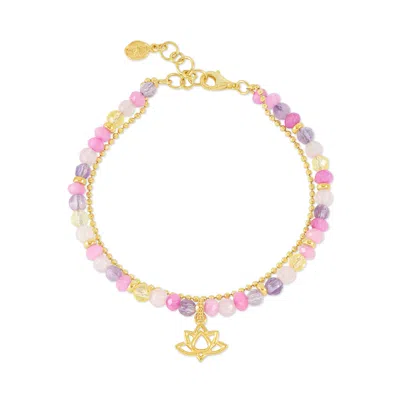 Dower & Hall Women's Lotus Orissa Bracelet In Gold Vermeil