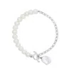 Dower & Hall Women's Luna Freshwater & Keshi Pearl Bracelet In Sterling Silver In White