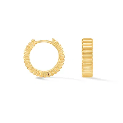 Dower & Hall Women's Medium Humbug Huggie Hoops - Gold