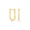 Dower & Hall Medium Nomad Link Huggie Hoops In Gold