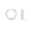 Dower & Hall Women's Medium Twist Huggie Hoops In Sterling Silver