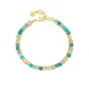 Dower & Hall Women's Ocean Orissa Bracelet In Gold Vermeil In Multi
