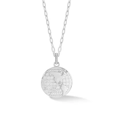 Dower & Hall Women's One World Talisman Necklace In Silver In Metallic
