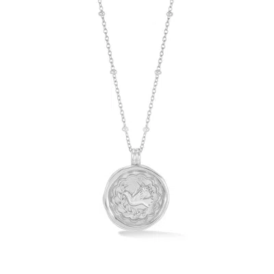 Dower & Hall Women's Peace Dove Talisman Necklace In Sterling Silver