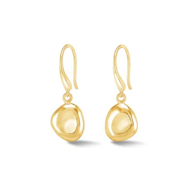Dower & Hall Women's Pebble Drop Earrings In Gold
