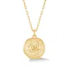Dower & Hall Women's Pegasus Overcome And Thrive Talisman Necklace In Gold In Gold