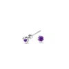 Dower & Hall Women's Pink / Purple Amethyst Orissa Studs In Sterling Silver