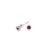 Dower & Hall Women's Red Garnet Orissa Studs In Sterling Silver In Metallic