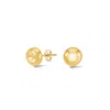 Dower & Hall Women's Round Pebble Studs In Gold In Gold