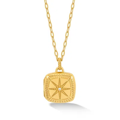 Dower & Hall Women's Sapphire Stellar Locket In Gold