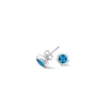 Dower & Hall Women's Silver / Blue Cobalt Blue Dewdrop Studs In Sterling Silver In Multi