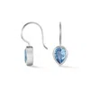 Dower & Hall Women's Silver / Blue Pear Blue Topaz Earrings In Metallic
