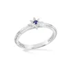 Dower & Hall Women's Silver / Blue Sapphire True North Twinkle Ring In Sterling Silver