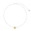 Dower & Hall Women's Silver / Gold Adjustable Chain & Nugget Trio Pendant In Mixed Silver Vermeil In Burgundy
