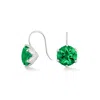 Dower & Hall Women's Silver / Green Green Garnet Lotus Earrings In Sterling Silver