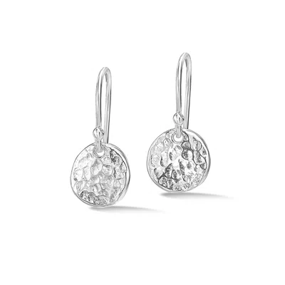 Dower & Hall Women's Silver Medium Disc Nomad Earrings In Gray