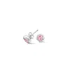 Dower & Hall Women's Silver / Pink Pink Quartz Dewdrop Studs In Sterling Silver In Multi