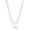 Dower & Hall Women's Silver Timeless Large White Freshwater Pearl Necklace In Metallic