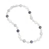 Dower & Hall Women's Silver / White Nugget & Mixed Freshwater Pearl Necklace In Sterling Silver In White