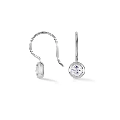 Dower & Hall Women's Silver / White White Topaz Dewdrop Earrings In Metallic