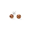 Dower & Hall Women's Small Brown Timeless Freshwater Pearl Studs In Sterling Silver