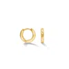 Dower & Hall Women's Small Hammered Huggie Hoops In Gold Vermeil In Gold