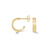 Dower & Hall Women's Small Hammered Nomad Hoops In Gold Vermeil