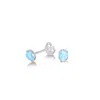 Dower & Hall Small Opal Array Studs In Blue