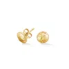 Dower & Hall Women's Small Round Domed Disc Nomad Studs In Gold Vermeil In Gold