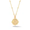 Dower & Hall Small True North Talisman Pendant In Gold