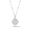Dower & Hall Women's Small True North Talisman Pendant In Sterling Silver In Silver