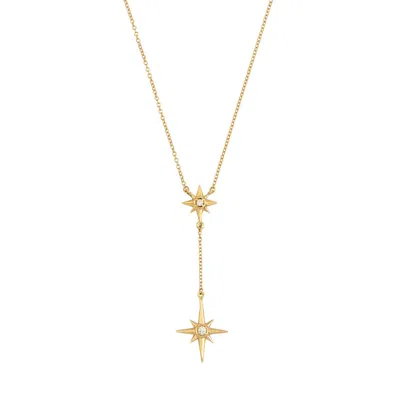 Dower & Hall Women's Solid Gold & Diamond North Star Double Pendant