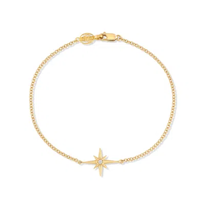 DOWER & HALL WOMEN'S SOLID GOLD & DIAMOND SINGLE NORTH STAR BRACELET