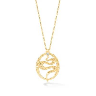 Dower & Hall Women's Solid Gold & Diamond Snake Talisman Necklace