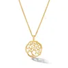Dower & Hall 18kt Yellow Old Tree Of Life Talisman Diamond Necklace In Gold