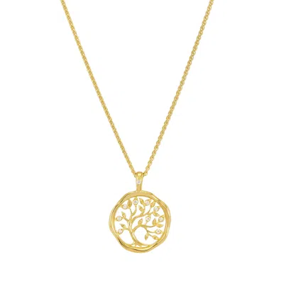 Dower & Hall Women's Solid Gold & Diamond Tree Of Life Talisman Necklace