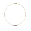 Dower & Hall Women's Solid Yellow Gold Sapphire & Aquamarine Medium Cascade Necklace In Gold