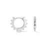 Dower & Hall Women's Star Huggie Hoops In Sterling Silver In Silver
