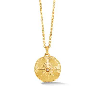 Dower & Hall Women's True North Diamond Locket Gold