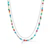 Dower & Hall Women's Tutti Frutti Orissa Mixed Gemstone Necklace In Sterling Silver In Metallic