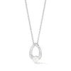 Dower & Hall Women's Waterfall Pearl Droplet Pendant In Silver