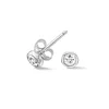 Dower & Hall Women's White Sapphire Dewdrop Studs In Sterling Silver In Metallic