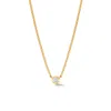 Dower & Hall Dewdrop Sapphire Necklace In Gold
