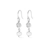 Dower & Hall Women's White Topaz & Pearl Dewdrop Earrings In Sterling Silver