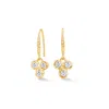 Dower & Hall Women's White Topaz Array Trio Drop Earrings In Gold Vermeil In Gold