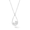 Dower & Hall Women's White Topaz Teardrop Orissa Pendant In Sterling Silver In White