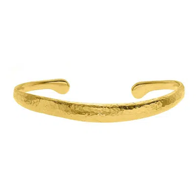 Dower & Hall Women's Yellow Gold Vermeil Curved Torque Bangle