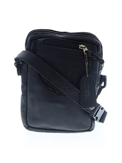 Pre-owned Down Home Leather Leather Crossbody Bag In Black