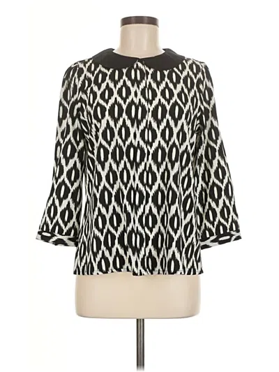Pre-owned Downeast 3/4 Sleeve Blouse In Black